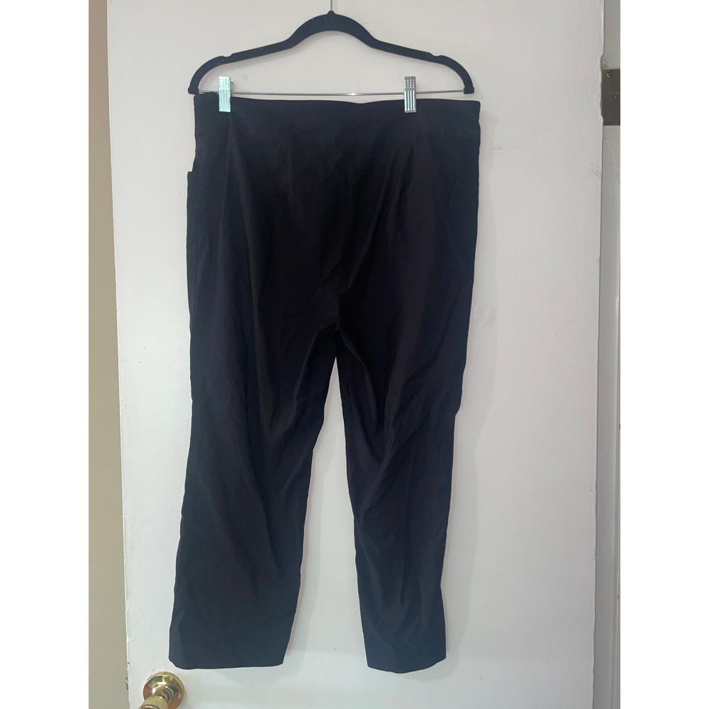 Counterparts Womens Black Pull On Stretch Straight Leg Pants Size 14 1899256HA